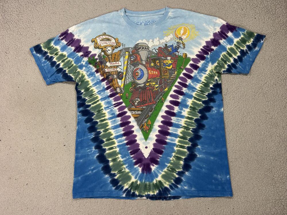 Liquid Blue Grateful Dead Shirt Mens 2XL River Junction Graphic Tie Dye Bears